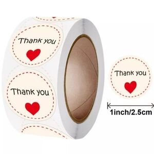 brand new 500pcs thank you stickers
